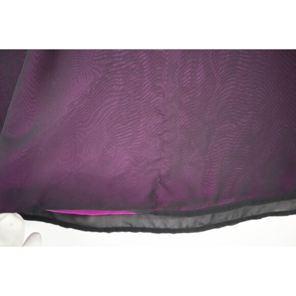 Lane Bryant Womens Plus Size 18 Purple Sleeveless Embellished Chiffon Overlay To - Picture 11 of 11